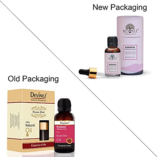 Devinez Rosewood Essential Oil, 100% Pure, Natural & Undiluted, 30ml in Glass Bottle - Anti-Inflammatory, Relieve cuts, wounds, Relief muscle & pain, Reduce Tension & for Glowing and Youthful Skin - Image 2