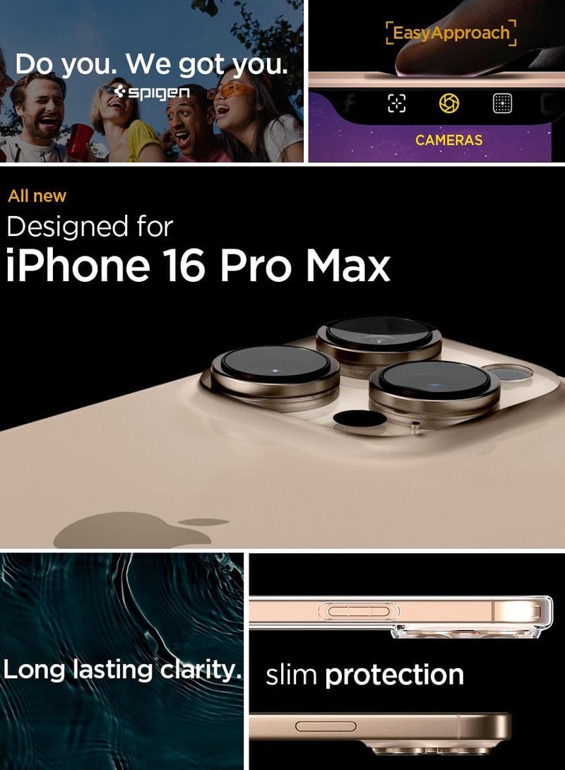 Spigen غطاء حماية فائق الجودة لهاتف iPhone 16 Pro Max (2024) - شفاف - Image 2