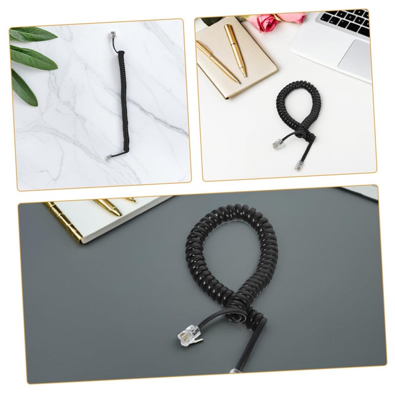 4Pcs Spiral Telephone Cord Coiled Phone Line Easy Installation 10 Feet - Image 4