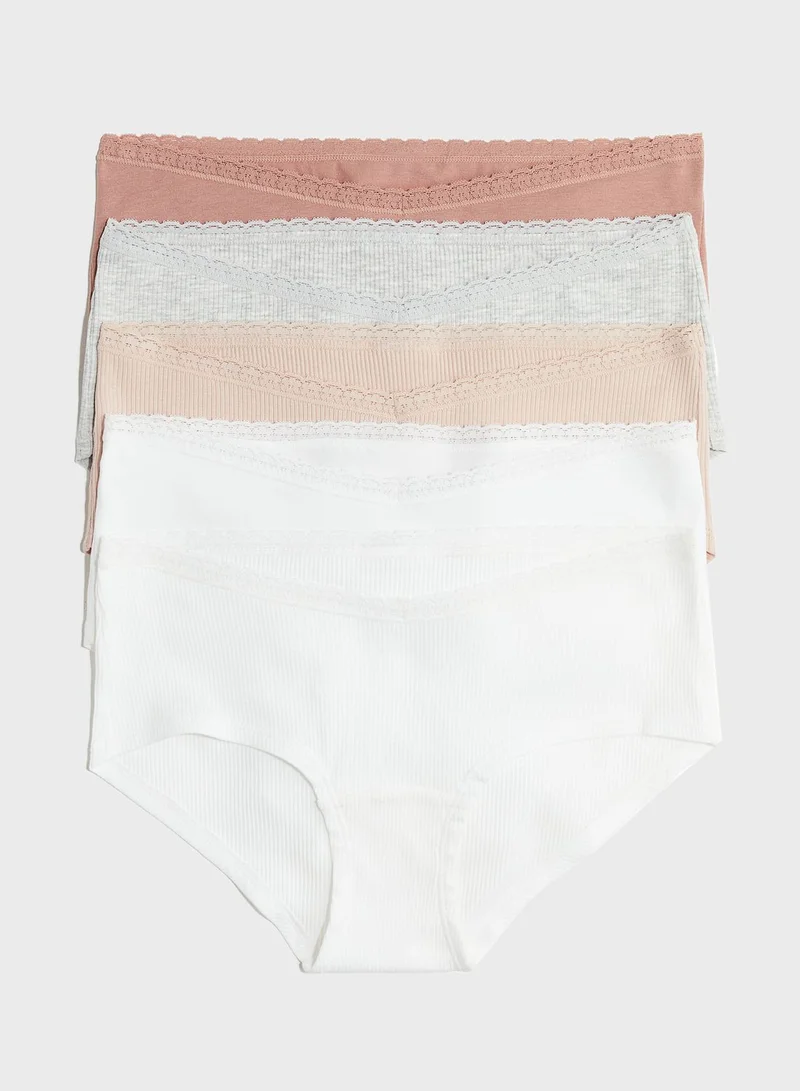 H&M 5 Pack High Leg Brief