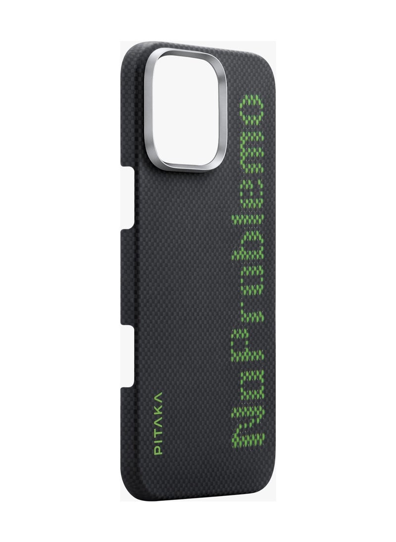 PITAKA - iPhone 16 Pro MagSafe Case Aries Tactile Woven Cover / Wireless Charging-Friendly / Lightweight and Slim Back Cover - No Problemo - Image 1