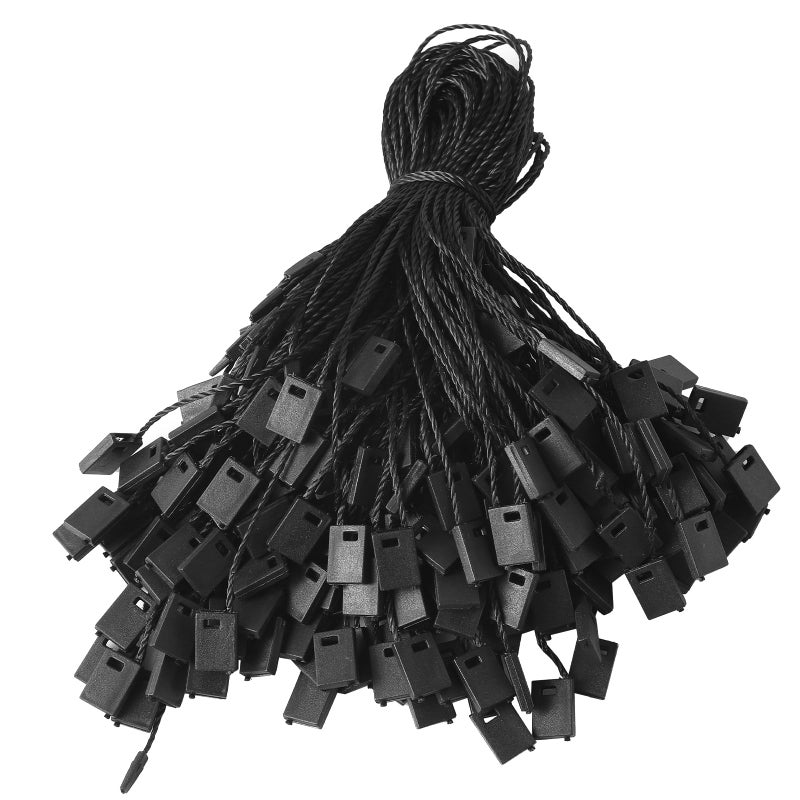 Tangyinrd Tangyinrd 7 Inch 1000Pcs Black Nylon Hang Tag String Snap Lock Pin Loop Fastener Hook Ties Tag Strings Easy and Fast to Attach 