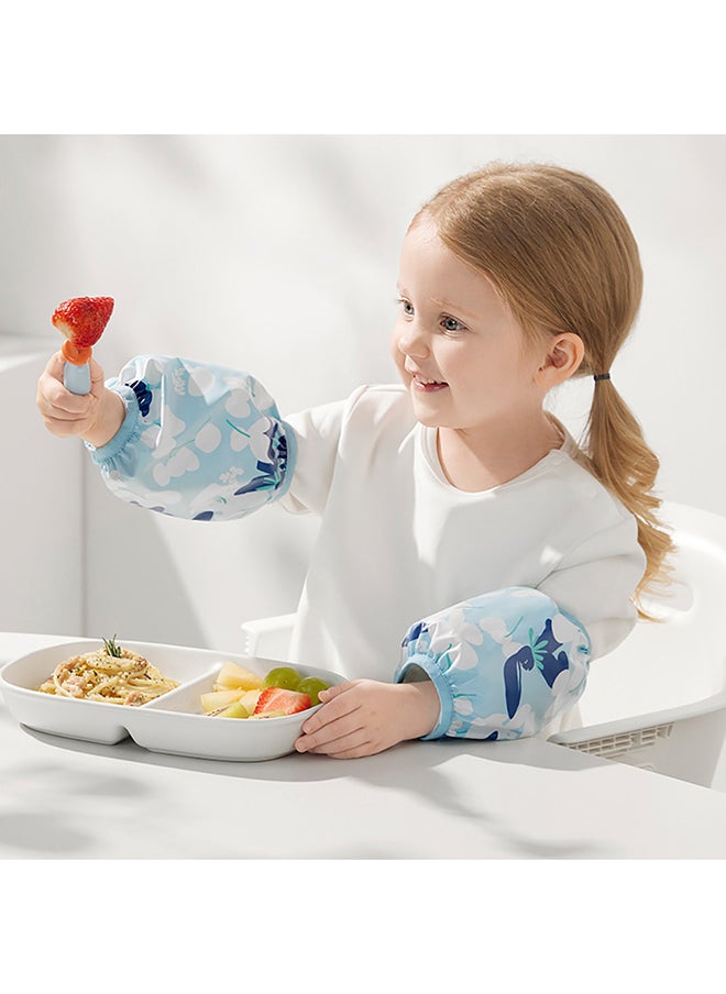 Babycare Babycare - Waterproof Oversleeves Bota Bib - Light Pink - Small (15×14cm) | Baby Feeding Bib | Long Sleeve Bib | Spill-Proof | Stain-Resistant | Easy to Clean | Soft & Comfortable | Adjustable Fit | Kids Safety Certified | BPA-Free | Pediatrician Approved  - Image 4