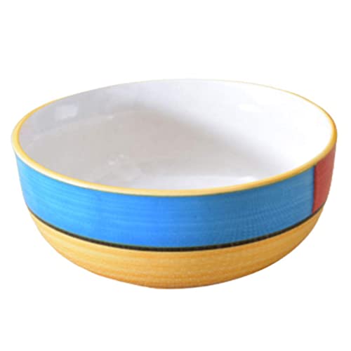 Kunhar Ceramic Serving Bowls (Yellow, 400 ml) - 2 Pieces - Image 1