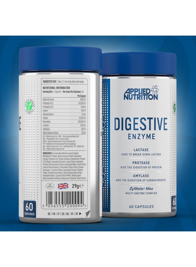 أبلايد نيوتريشن مركب إنزيمات الهضم من أبلايد نيوتريشن - دعم هضمي متطور لتحسين امتصاص العناصر الغذائية وراحة الأمعاء (60 كبسولة) - Image 5