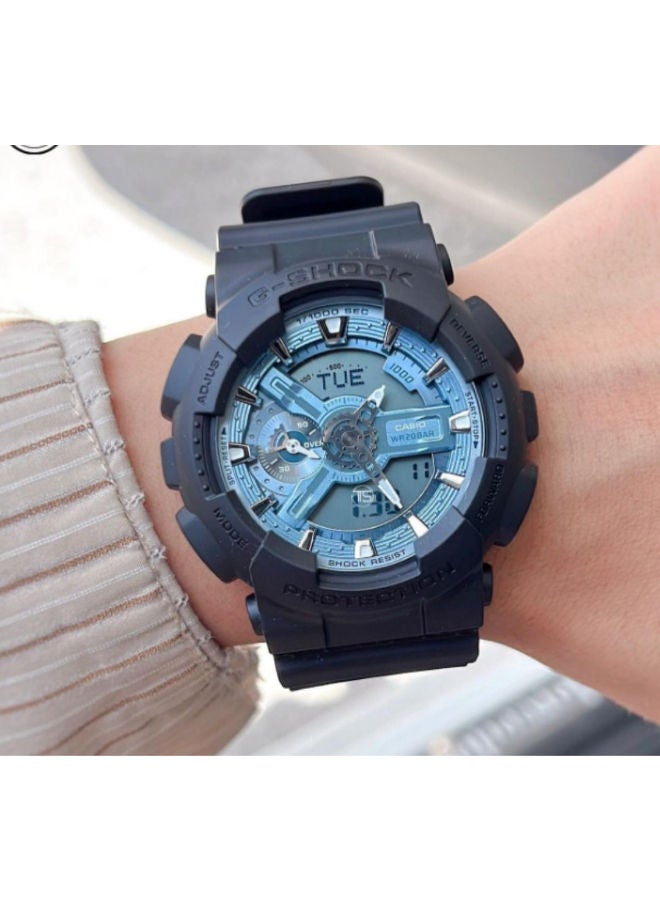 كاسيو ساعة يد تناظرية ورقمية مصنوعة من الراتنج GA-110CD-1A2DR - Image 4