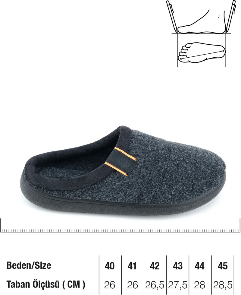 Gezer Winter Men's Comfort Sole Home Garden Slippers