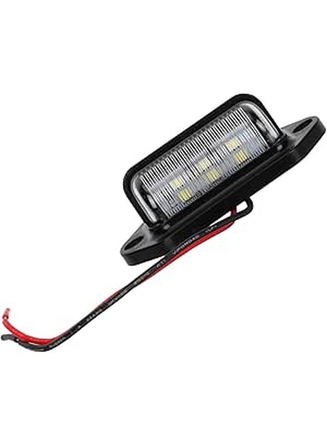 قطعتان من مجموعة إضاءة لوحة الترخيص LED للمقطورة والشاحنة والمركبة الترفيهية، سطوع محسن، تركيب سهل. - Image 1