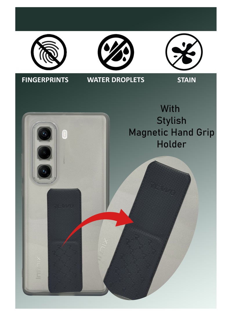 For Infinix Hot 50 Pro Plus - Cool Glossy Coluorful Semi Transparent Well Protected Silicone Case - Black - Image 4