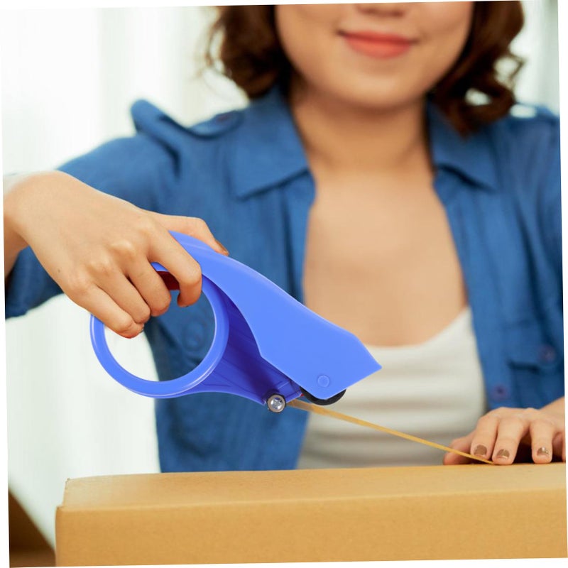 Ergonomic Handheld Tape Dispenser With Cutter For Precise Sealing Warehouse Shipping Use Random Color - Image 4