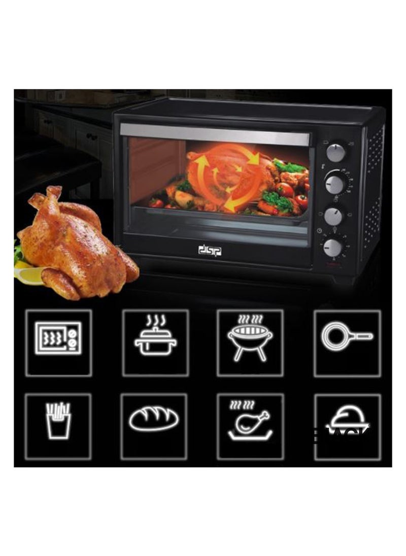 DSP DSP Electric Toaster Oven KT48 Countertop Convection Oven with Bake Pan, Broil Rack 48L- 2000W  - Image 4