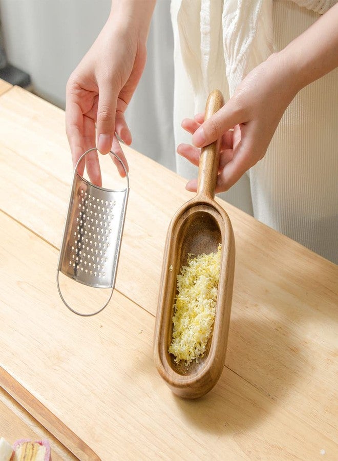 GinSent Wooden Cheese Grater with Handles - Kitchen Grater Wooden Shredder, Citrus Zester, Perfect for Hand Held Cheese Grater, Lemon and Chocolate, Cheese Tool - Image 5