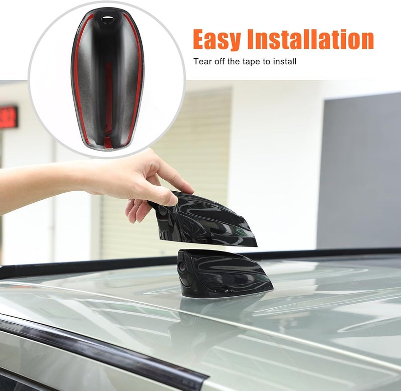 Bekantogy Car Shark Fin Antenna Cover for Land Rover Defender 90 110 130 (2020-2024) - Black ABS Decorative Cover - Image 5