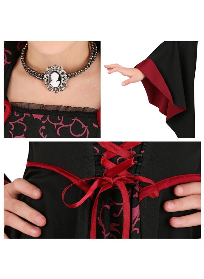 JCB CHIC California Costumes Royal Vampire Costume,Halloween Witch Costume for Girls Witch Dress(130cm) - Image 3