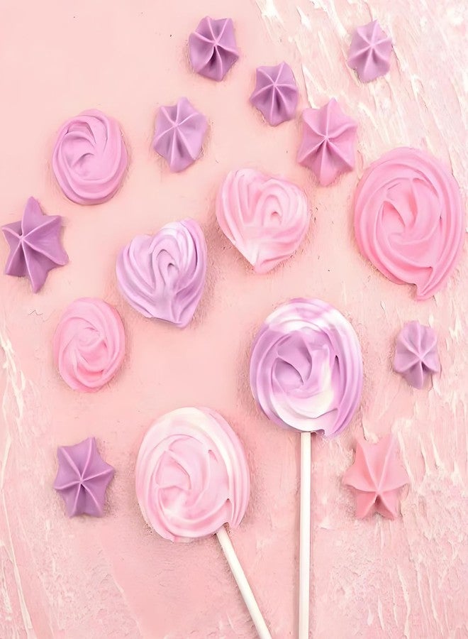 Xcake Lcook Cookie Chocolate Molds, Cream Shaped Cupcake Silicone Molds, Heart Star Shaped Cake Decor Fondant Mold for Birthday Theme Party Dessert Biscuit Ice Candy Gum Paste Sugar Craft Clay - Image 5