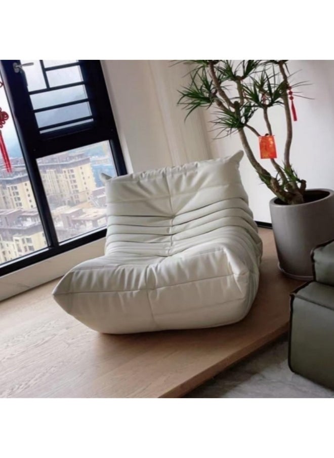 GGEROU - Rocking Chair,Lounge Chair,Velvet Lounge Chair,Lazy Sofa Chair,Reading Chair Balcony Rocking Chair,for Relaxation in Living Room,Bedroom or Balcony,90 * 100 * 70cm,Beige - Image 1