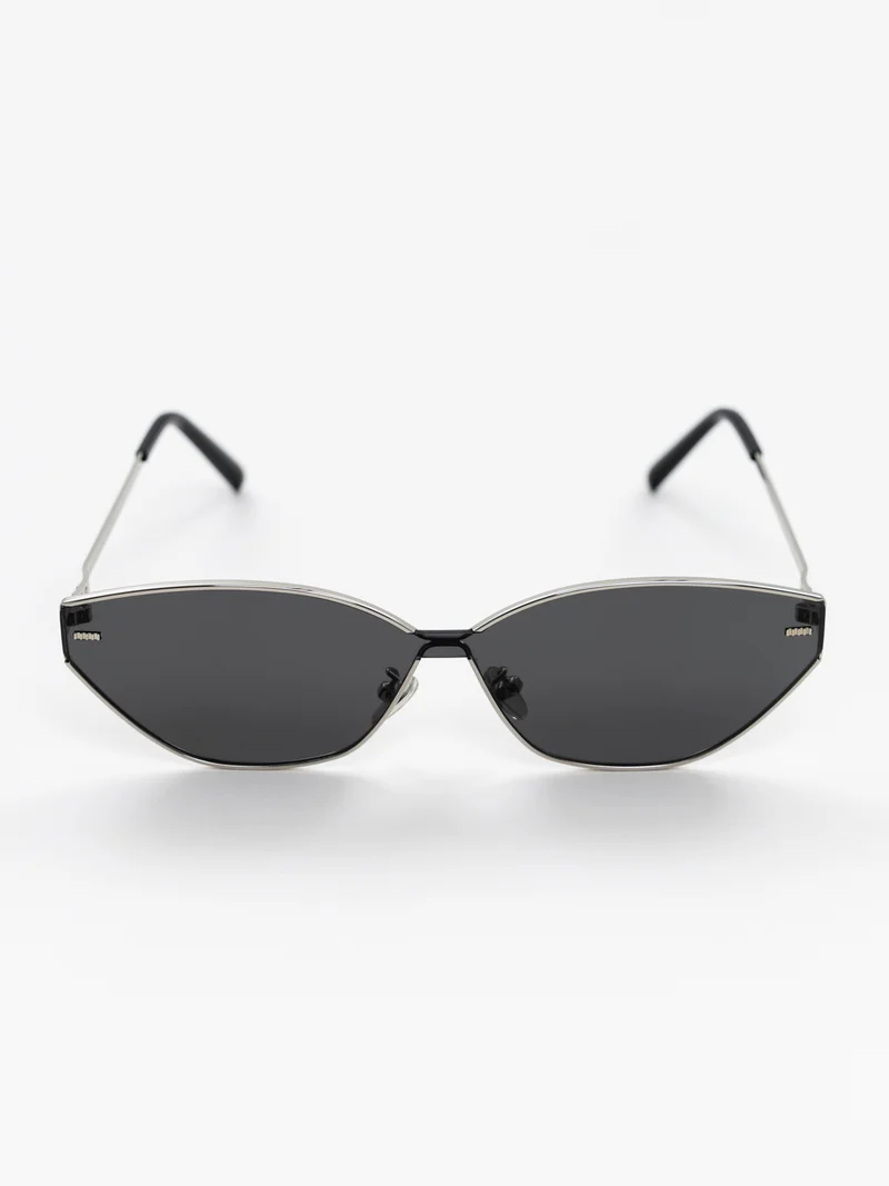 Lichi Oval-shaped sunglasses with metal frames