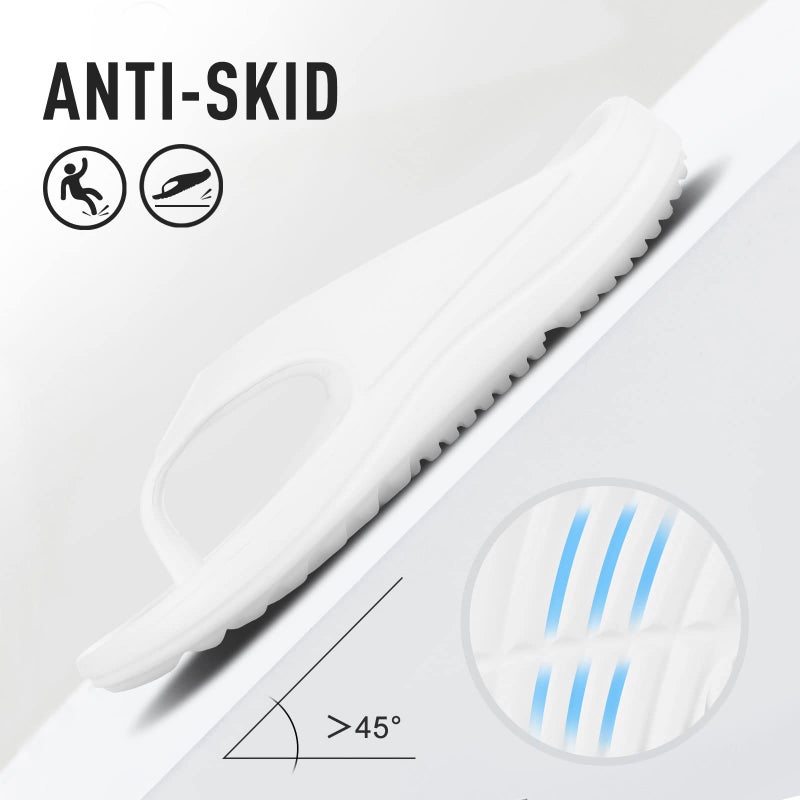 shevalues Orthopedic Sandals for Women Arch Support Recovery Flip Flops Pillow Soft Summer Beach Shoes, White 40 (8.5-9 Women/7-7.5 Men) - Image 5