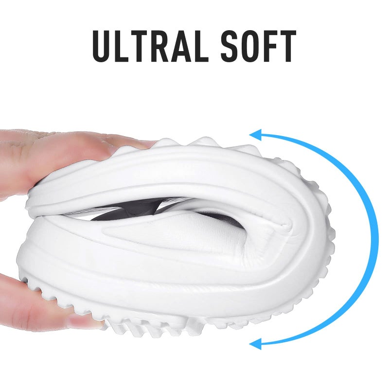 shevalues Orthopedic Sandals for Women Arch Support Recovery Flip Flops Pillow Soft Summer Beach Shoes, White 40 (8.5-9 Women/7-7.5 Men) - Image 4