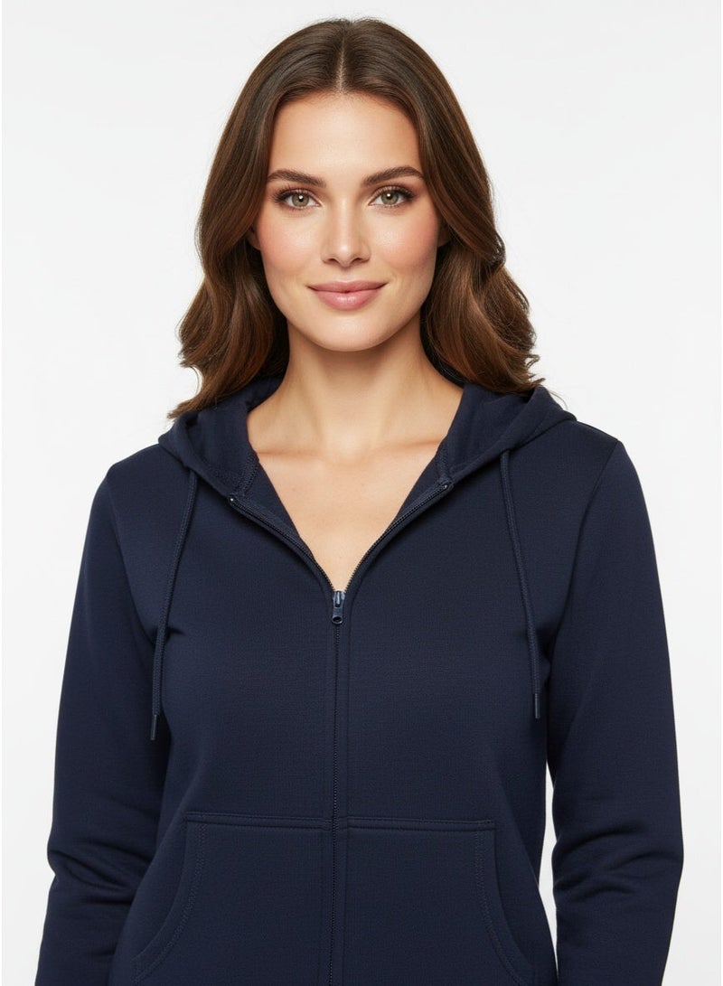 Hanes Full-Zip Fleece Hoodie - Image 1