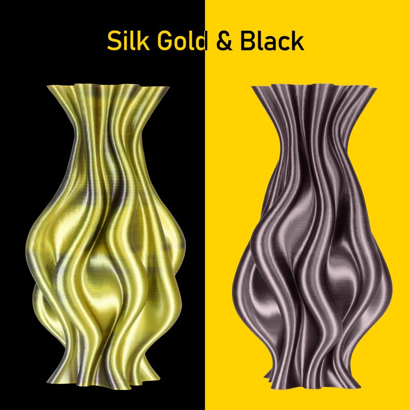 MIKA3D 1.75mm 1Kg Silk Shiny PLA Most Basic Popular Multicolored Fast Color Change Rainbow 3D Printing Filament, Color Change Gradually Random Quickly, 2.2lbs 3D Printing Material by MIKA3D - Image 3