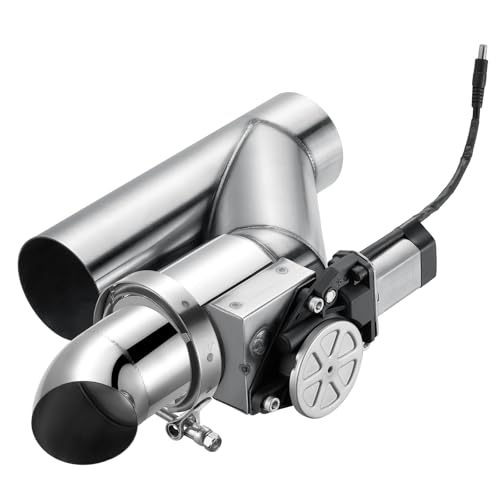 SPELAB Electric Exhaust Cutout 3.0 Inch with Elbow Muffler Exhaust Valve Kit with One Controller Remote Kit - Image 1