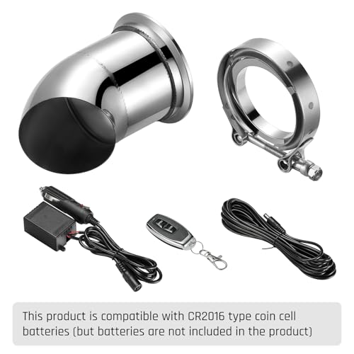 SPELAB Electric Exhaust Cutout 3.0 Inch with Elbow Muffler Exhaust Valve Kit with One Controller Remote Kit - Image 2