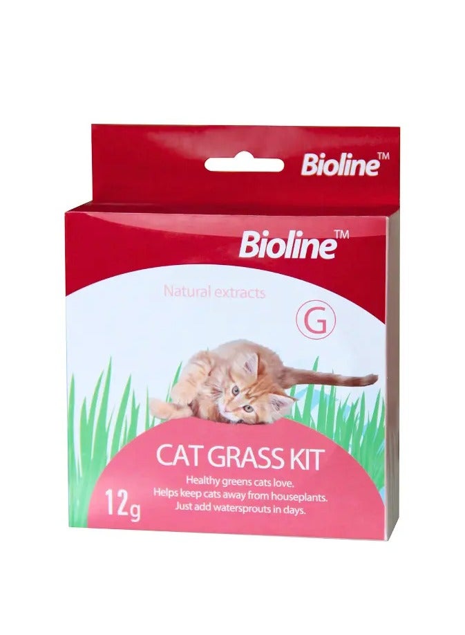 Bioline Catgrass Kit 12g , Dimension - (5.4 x 13.4 x 12.2cm) - Image 1