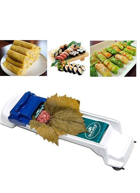 Dolma and Sushi Roller Vegetable Meat Egg Rolling Machine Cabbage Leaves Wrapping Tool, Stuffed Food Lumpia Wrapper Maker Spring Roll Eggroll Dolma Wrappers Magic Rolls Mold Tools Kit