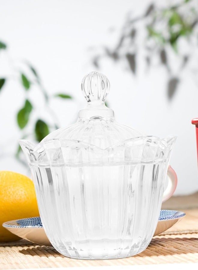 Glass Sugar Bowl Clear  - Image 5