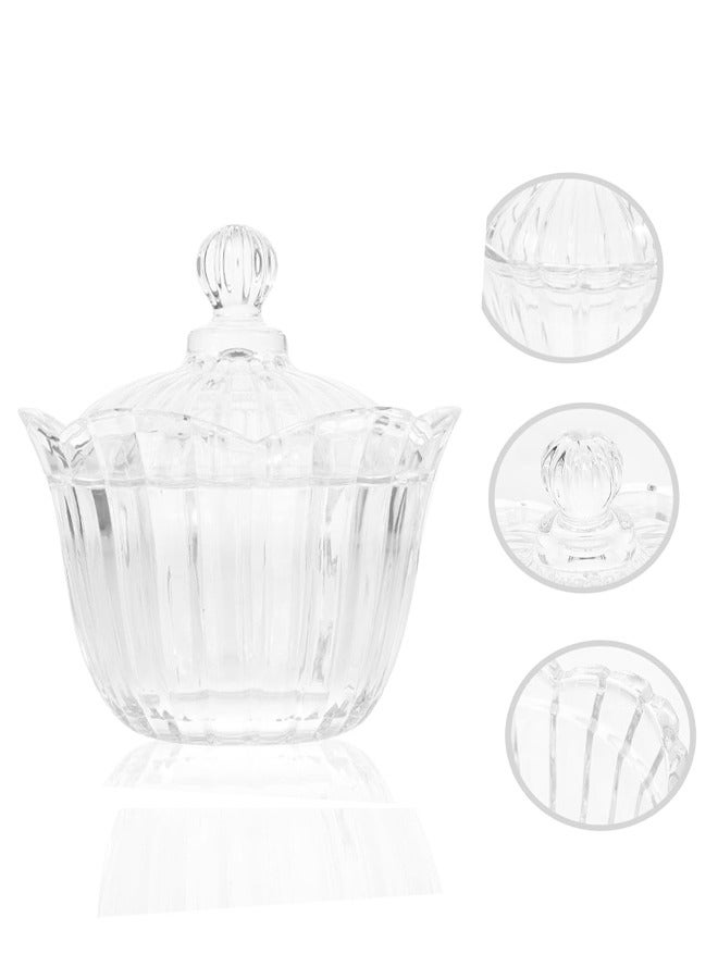 Glass Sugar Bowl Clear  - Image 4