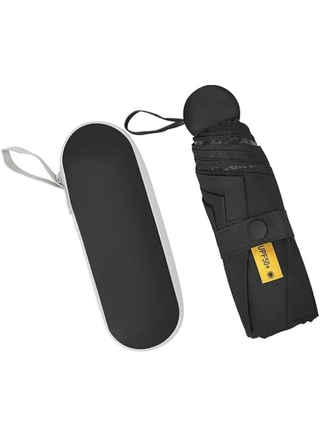 شمسية واقية من الشمس والمطر| قابلة للطي بتصميم كبسولة ميني لسهولة التخزين والتنقل - Image 2