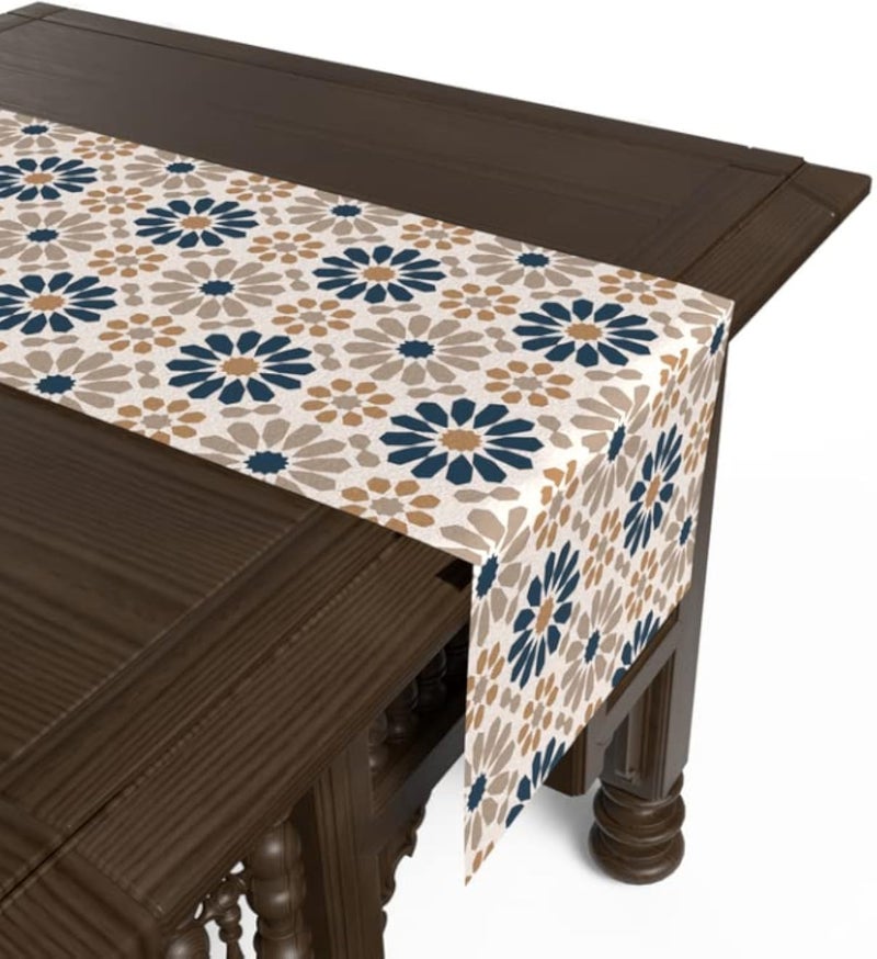 ART MOOD HOME Islamic Unique Ace 2 Runner Velvet Multi Color 35x140