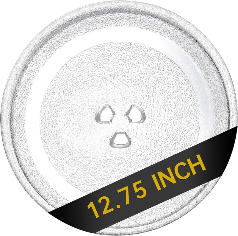 Rotaglass 12.75" Microwave Glass Turntable Plate, 12.75" / 33 cm Microwave Tray Replacement Glass Plate, Glass Tray Replacement for LG, GE, Magic Chef, Hotpoint, Panasonic, Kenmore, etc - Image 1