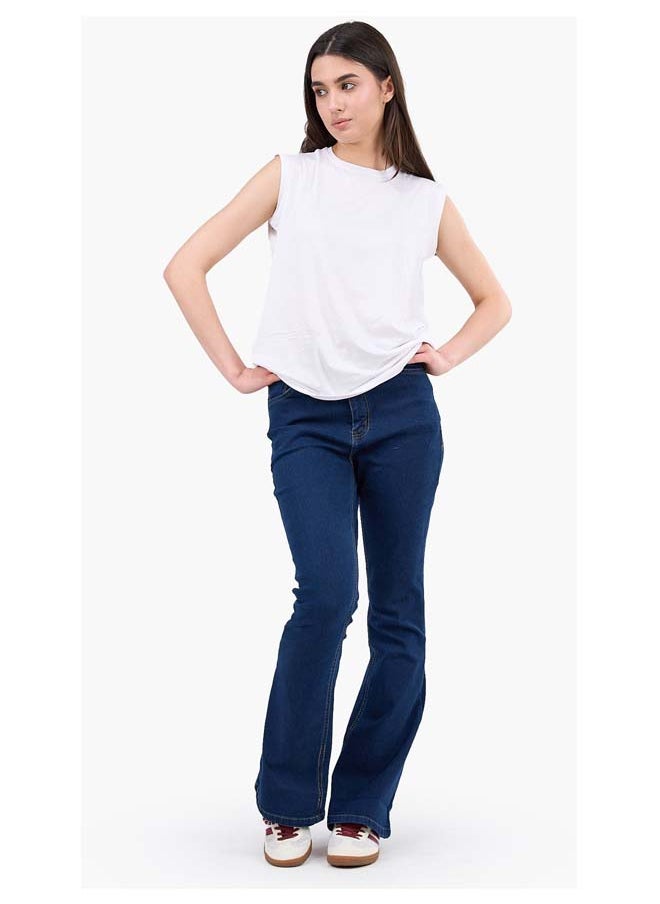 Clue Sleeveless Viscose T-Shirt  - Image 1
