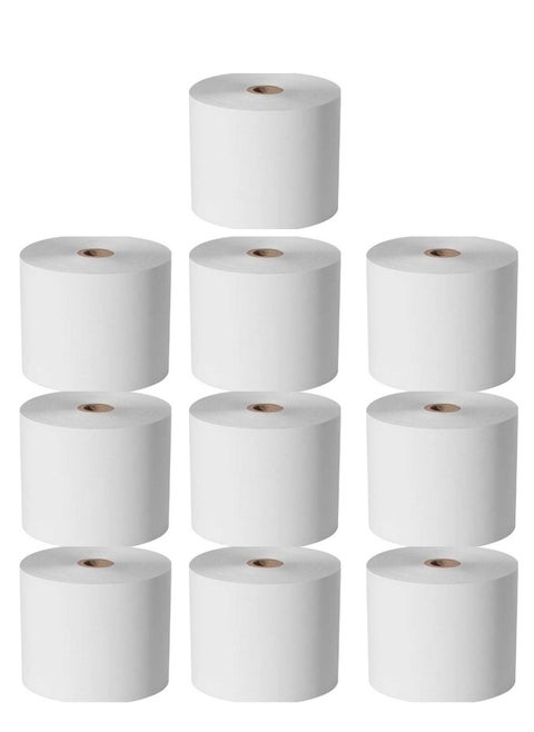 10-Piece Adding Machine Roll 70mm Width