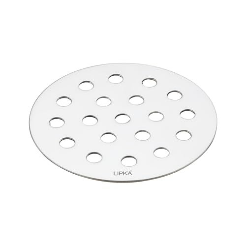 LIPKA Stainless Steel Drain Jali Cover – 3 Inch Round Bathroom Floor Drain Strainer, Anti-Clog Water Outlet Cover, Rust-Proof Drainage Jali for Kitchen, Balcony, Shower, Bathroom Pack of 4 - Image 5