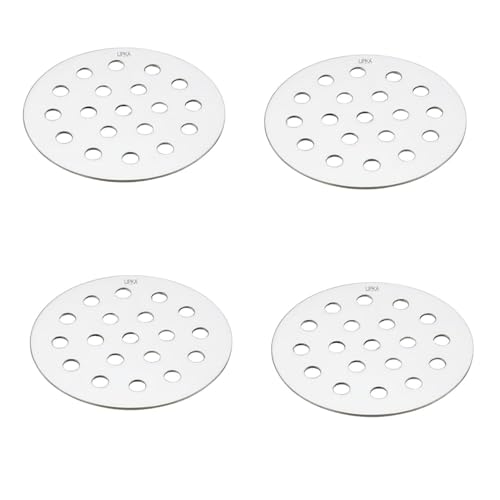 LIPKA Stainless Steel Drain Jali Cover – 3 Inch Round Bathroom Floor Drain Strainer, Anti-Clog Water Outlet Cover, Rust-Proof Drainage Jali for Kitchen, Balcony, Shower, Bathroom Pack of 4 - Image 1