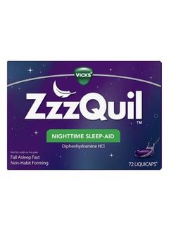 ZzzQuil Nighttime Sleep Aid LiquiCaps 72 Caps