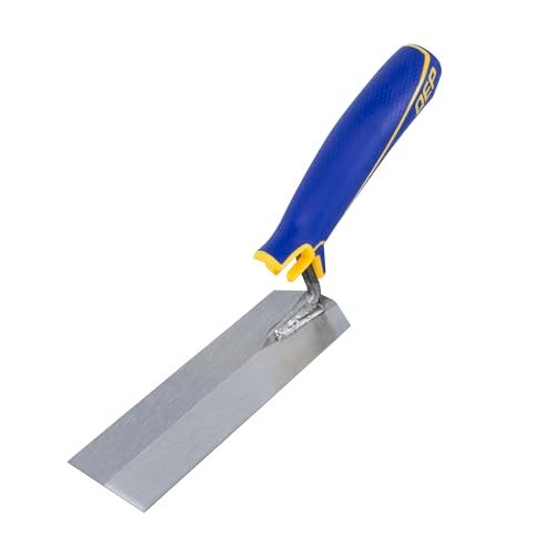 QEP 6 in. x 2 in. Comfort Grip Flat Margin Flooring Trowel with Bucket Hook, Silver (42112) - Image 1