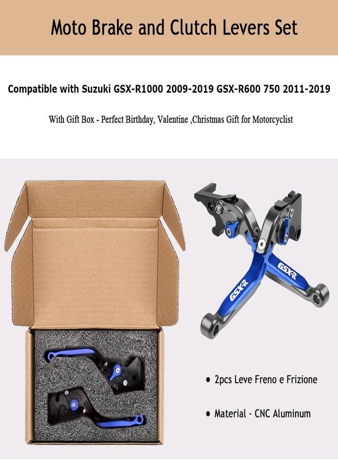 FREAXLL GSXR 600 750 1000 Motocycle Brake Clutch Levers Set for Suzuki GSX-R 600 GSX R 750 2011-2019 GSXR 1000 2009-2019 GSXS 1000 F ABS 2015-2019((Gray/Blue) - Image 5