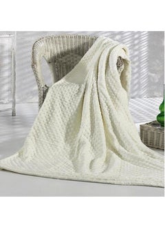 MERINOS Merino Pearly Bone Double Bud Soft Blanket 