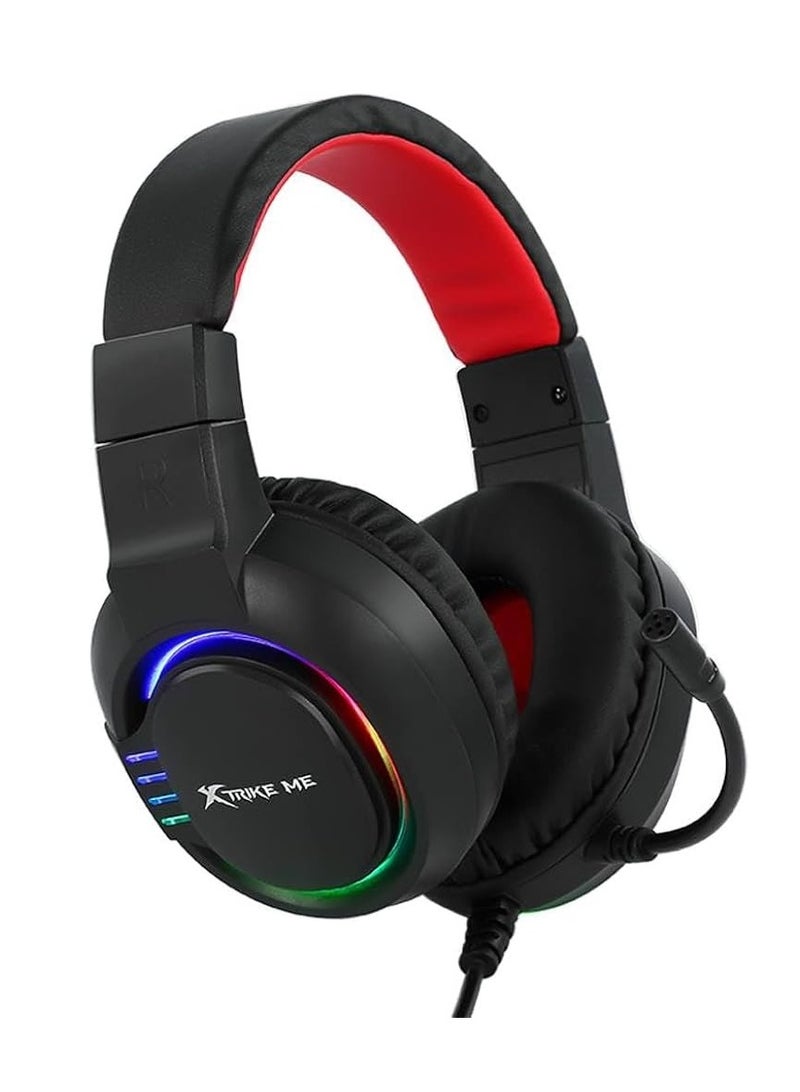 Xtrike Me GH-405 Gaming Headset - High-Quality Stereo Sound - RGB Lighting - Black - Image 2