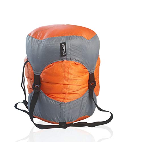 Frelaxy Compression Sack, Ultralight Sleeping Bag Stuff Sack Compression Stuff Sack - Space Saving Gear for Camping, Hiking, Backpacking (Orange, XXL) - Image 1
