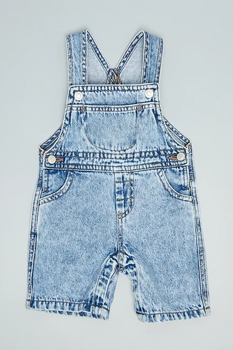 أر أند بي Printed T-Shirt with Dungaree