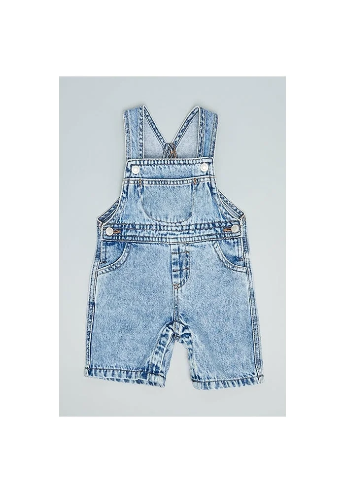 أر أند بي Printed T-Shirt with Dungaree