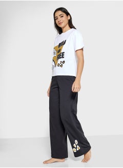 Disney Simba Graphic T-Shirt & Pyjama Set  - Image 1
