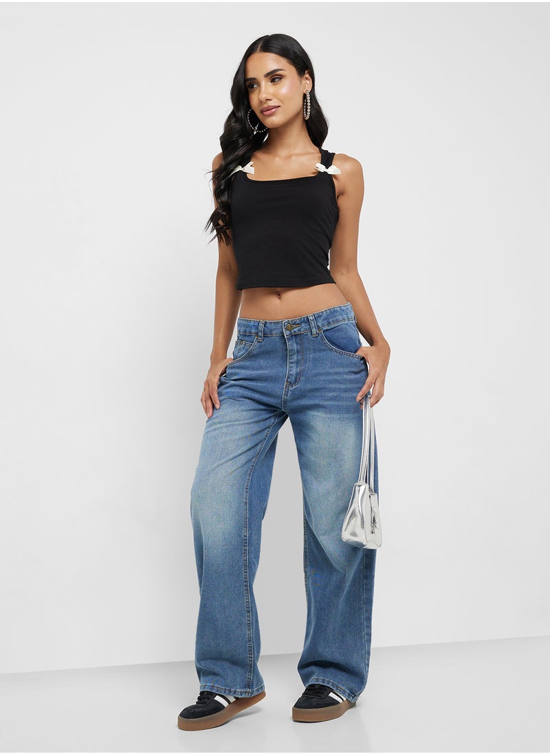 Ginger - Tank Top With Bow Detail - Image 1