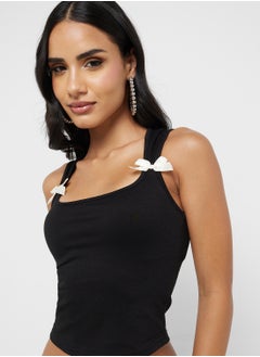 Ginger Tank Top With Bow Detail  - Image 3