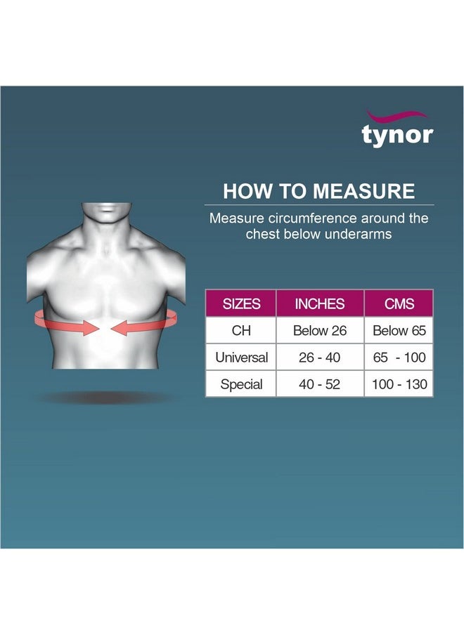 Tynor Universal Shoulder Immobiliser, for Kids | Provides Support & Stabilization for Shoulder Injuries | Comfortable, Adjustable Design for Children | Pack of 1 (Child Size, Grey)